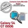 Samsung Galaxy S4 GT i9506 LTEAS SIM Lecteur Micro-SD Reader Connector Nappe Qualité Contacts Connecteur Memoire Carte Dorés ORIGINAL