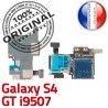 Samsung Galaxy S4 GT i9507 S Connecteur Qualité Dorés Contacts SIM ORIGINAL Lecteur Reader Memoire Nappe Connector Carte Micro-SD