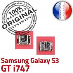 ORIGINAL i747 souder Samsung S3 à Dock Connecteur Micro GT Pins de USB Connector charge Prise Chargeur Dorés Galaxy Flex C