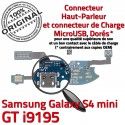 Samsung Galaxy S4 Min GTi9195 C Antenne RESEAU Prise Connecteur Chargeur ORIGINAL OFFICIELLE Charge 4 Microphone Nappe S Qualité i9195 MicroUSB