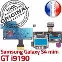 Samsung Galaxy S4 min GT i9190 S ORIGINAL Memoire mini Dorés Nappe Lecteur SIM Contacts Reader Carte Connecteur Micro-SD Connector