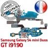 Samsung S4 Min GTi9190 C Galaxy Microphone Chargeur Nappe ORIGINAL GT Charge OFFICIELLE RESEAU 9190 Qualité Connecteur MicroUSB Prise Antenne