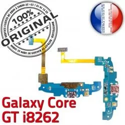 Charge Qualité RESEAU OFFICIELLE Prise ORIGINAL Nappe C Connecteur GT Microphone Samsung MicroUSB Core i8262 Chargeur Galaxy Antenne