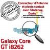 Samsung Galaxy Core GT i8262 C Prise MicroUSB ORIGINAL Charge Antenne RESEAU Chargeur Microphone Connecteur OFFICIELLE Nappe Qualité
