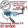 Samsung Galaxy S2 GT i9100G C OFFICIELLE Qualité Connecteur Microphone Prise Nappe ORIGINAL Chargeur MicroUSB RESEAU Charge Antenne