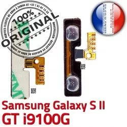 Dorés Connector Connecteur souder S2 Circuit Switch GT Volume 2 ORIGINAL à S Contacts Galaxy Pins Samsung OR Nappe Bouton i9100G SLOT V Son