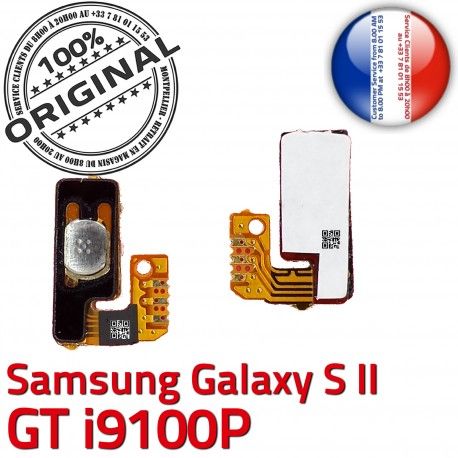 Samsung Galaxy S2 GT i9100P P à Connecteur Dorés souder Bouton Circuit Nappe 2 ORIGINAL Contacts Arrêt S Switch Pin Connector SLOT OR Marche