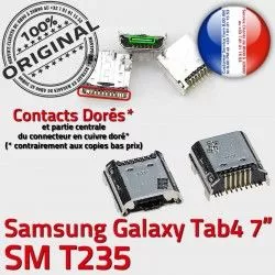 Pins de Galaxy Prise Connector charge Qualité Fiche souder SM-T235 Chargeur USB à Dorés ORIGINAL SLOT Dock TAB4 MicroUSB Tab4 Samsung