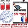Samsung Galaxy TAB-E SM T565 G PREMIUM Grise Gris 9.6 Adhésif Limitée Verre Qualité Tactile Vitre Titanium Série SM-T565 Assemblée Ecran